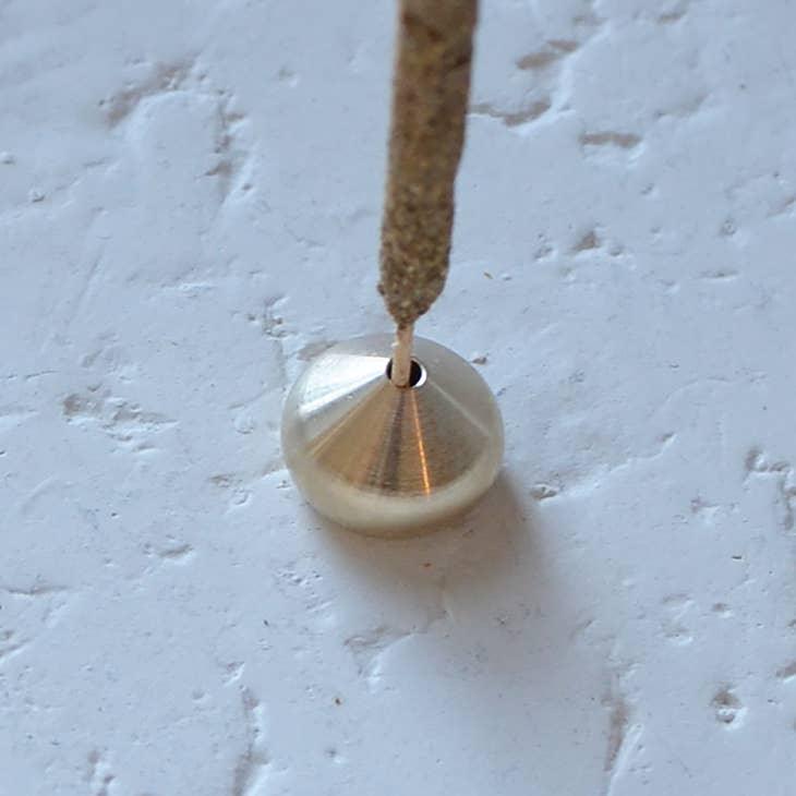Cedar and Myrrh - Brass Droplet Incense Holder