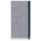 Midnight Blue Chambray Napkins - Set of 4, soft chambray fabric in midnight blue.