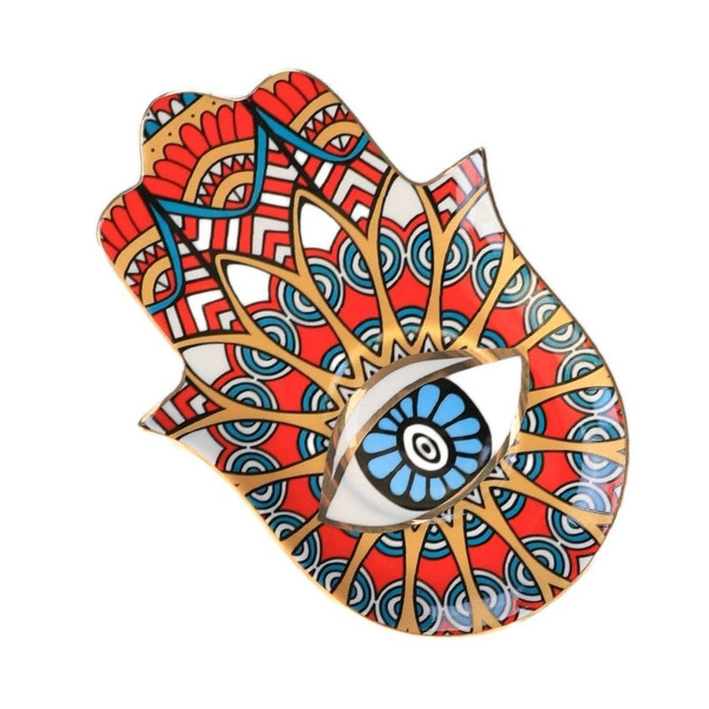Evil Eye Dish - Vibrant Red