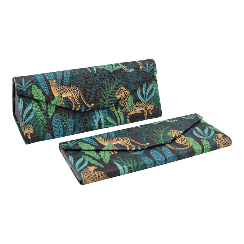 Cheetah Folding Glasses Case