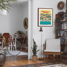 Manhattan Beach Print showcasing the urban charm and energy of this iconic cityscape.