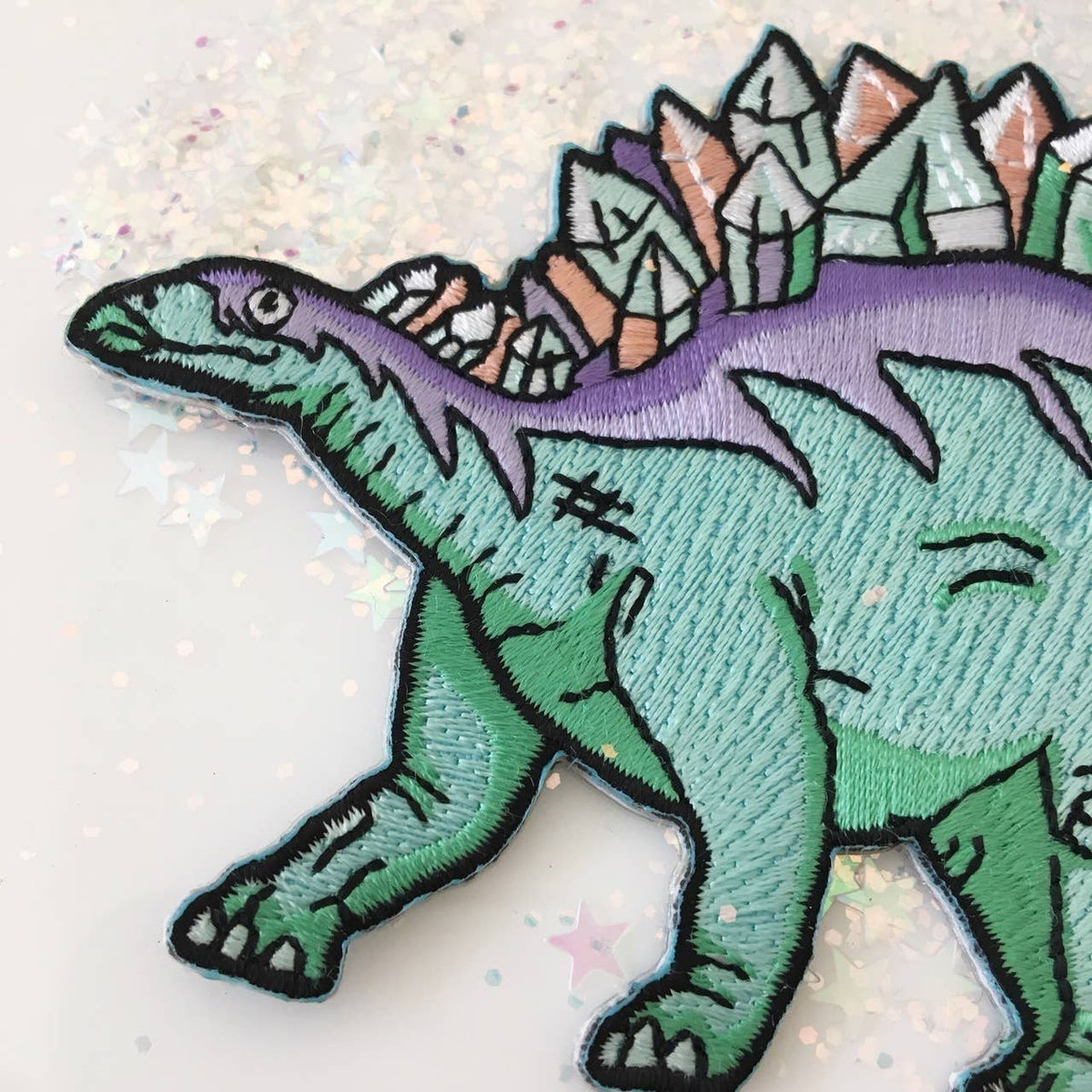 Crystal Stegosaurus Patch