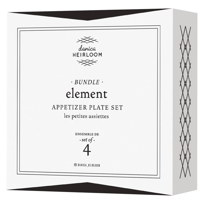 Bundle Element Appetizer Plates Set of 4