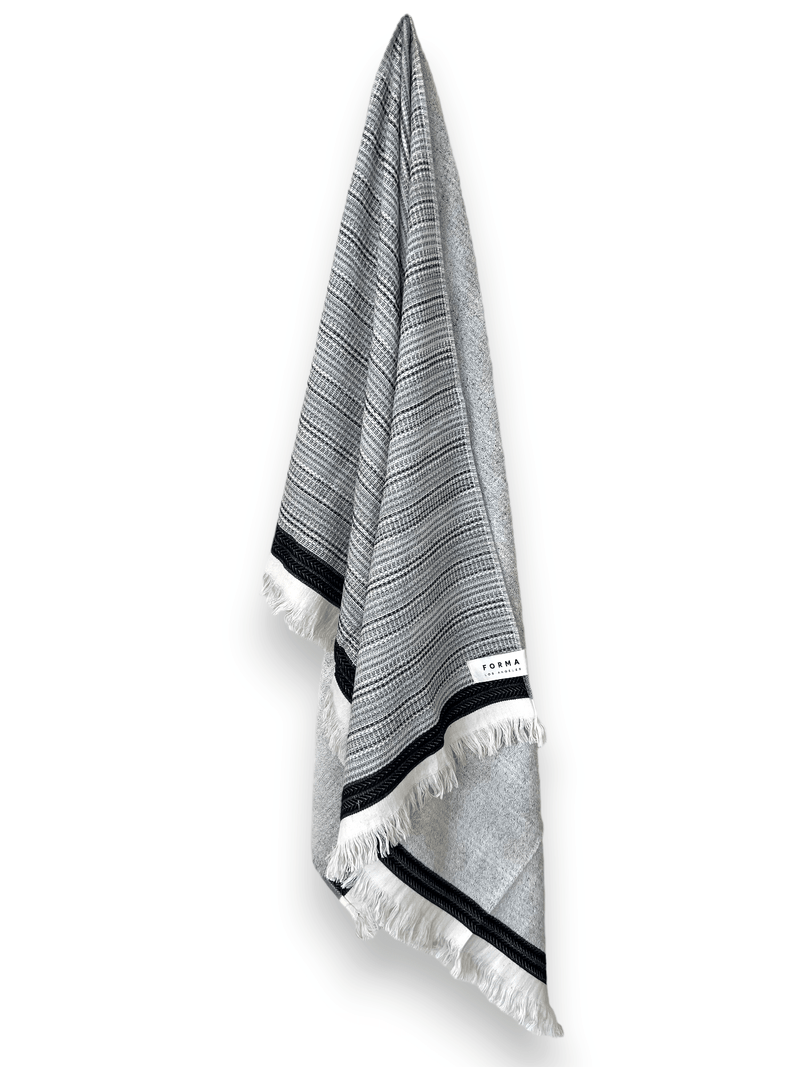 A set of Forma Towels from the Echo Collection, displaying the soft and absorbent texture of 100% Turkish cotton.
