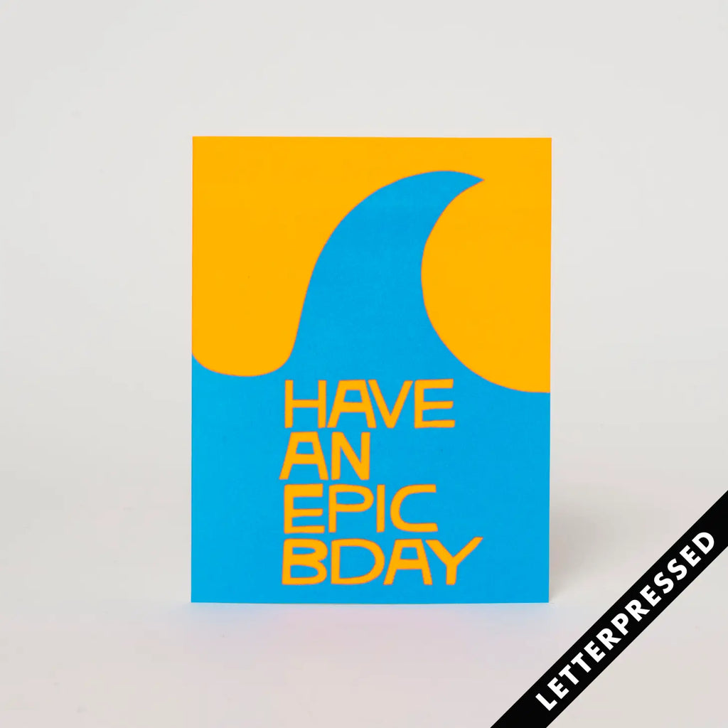 Image of the 'Epic Birthday Card', showcasing its vibrant design and the exciting birthday message.