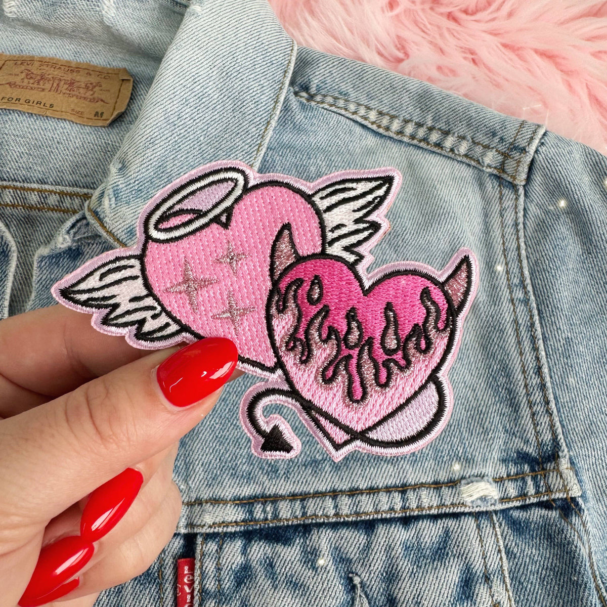 Angel & Devil Hearts Patch