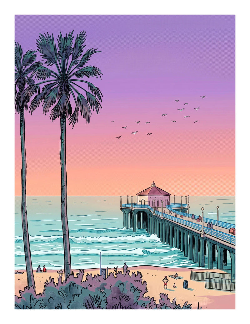 Manhattan Beach Pier Print