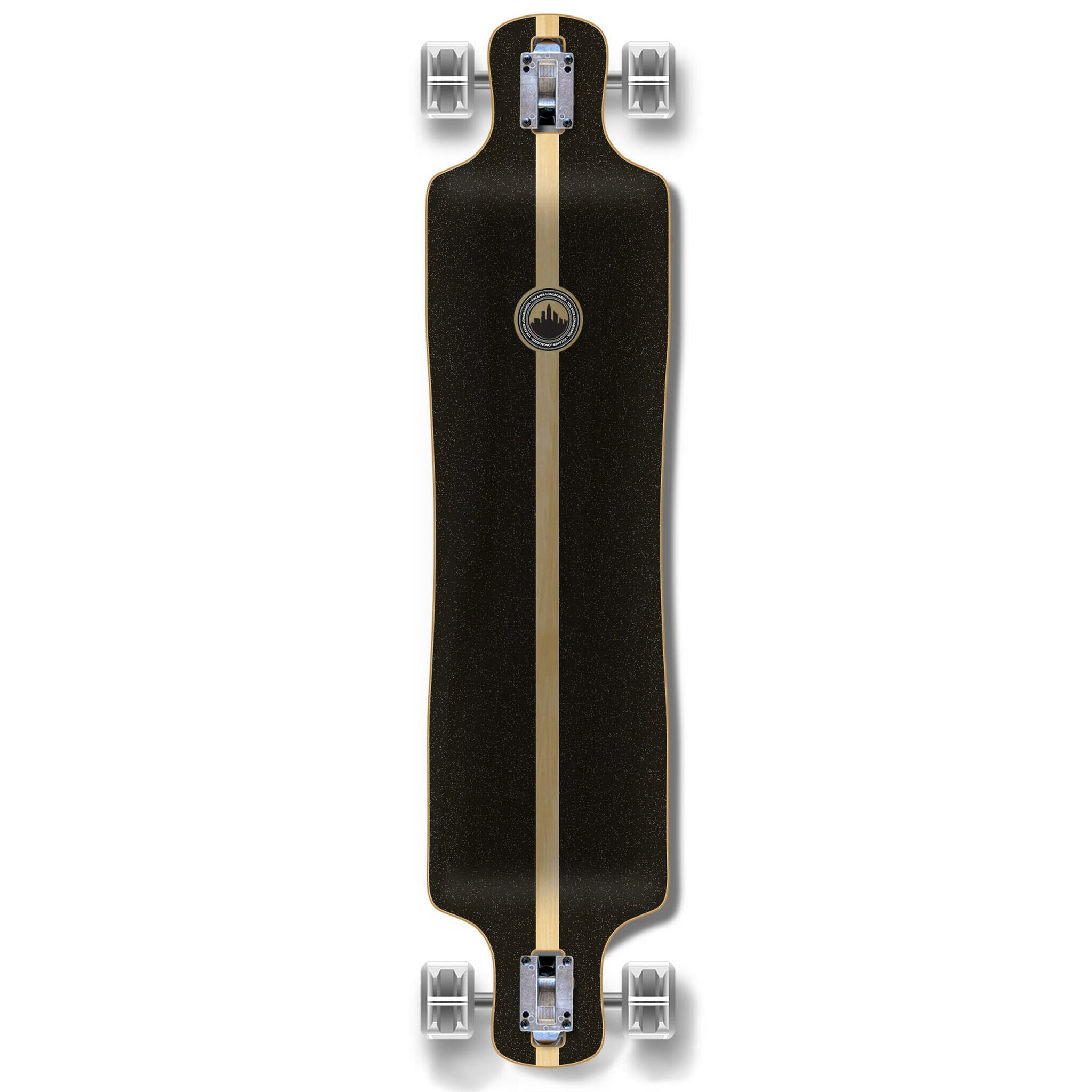Earth Series - Mountain II Longboard with a geometric mountain-inspired design and high-performance trucks.