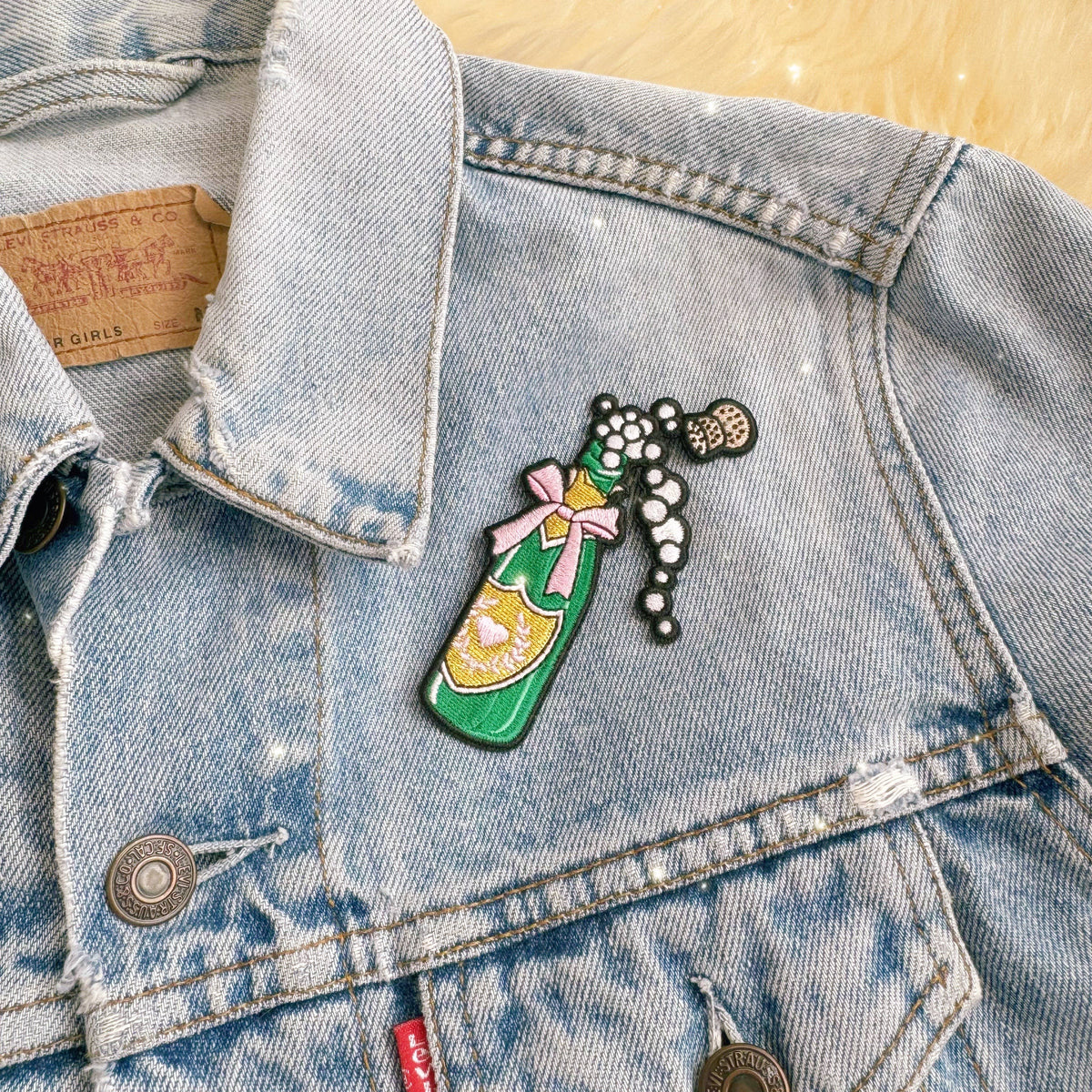 Champagne Bottle Patch