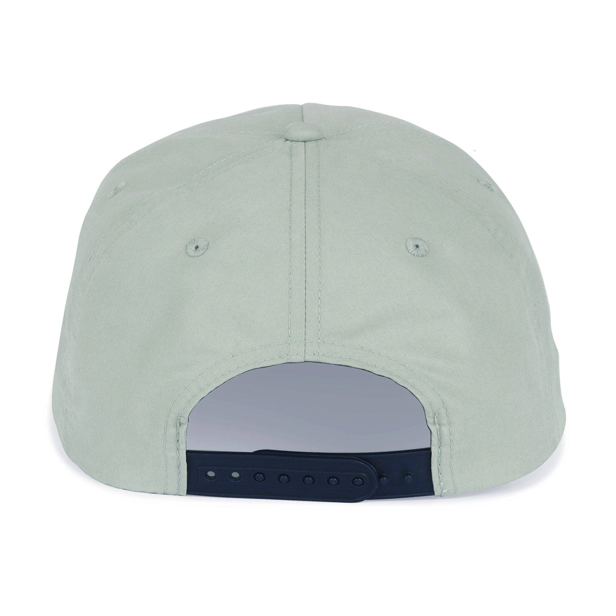 Close-up of the embroidered Let's Par Tee golf hat rope detail