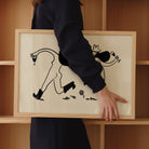 Frolicking Cowgirls With Wine Minimal Western Art Print