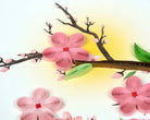 Quilled Cherry Blossoms Greeting Card