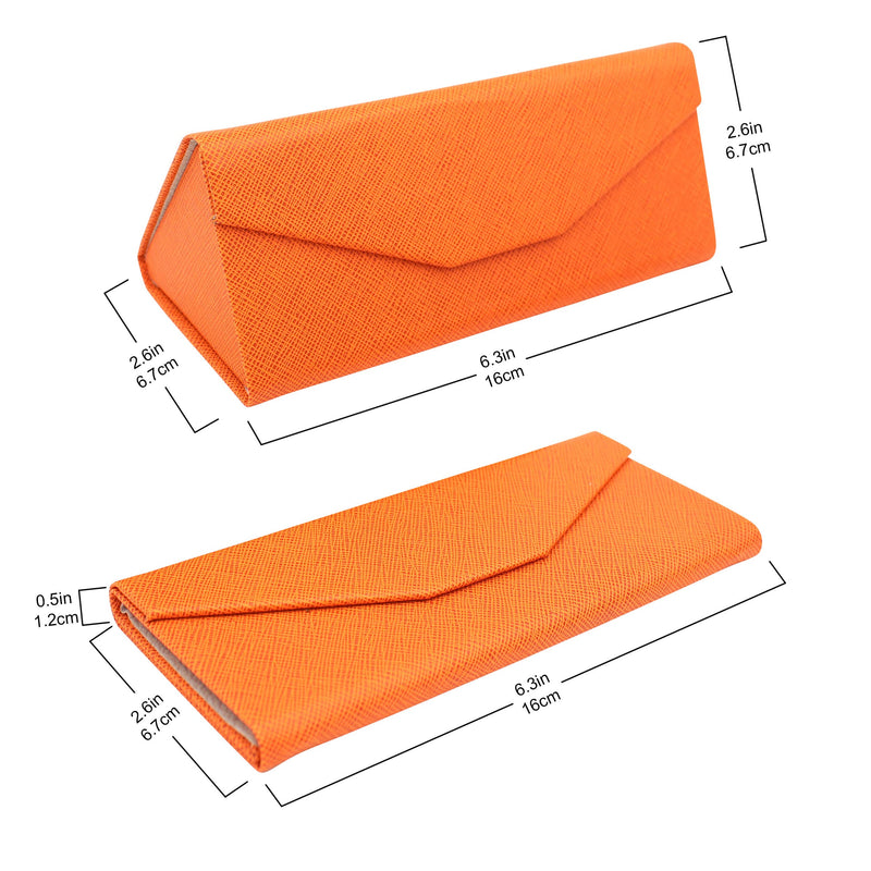 Orange Folding Glasses Case