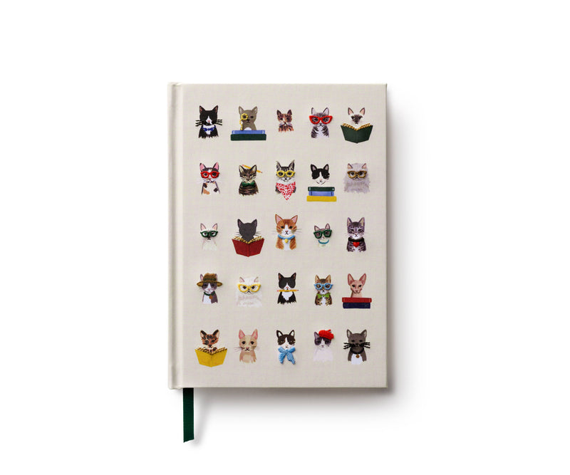 Cats Embroidered Journal