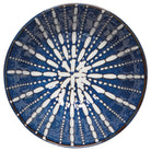 Pulse Stamped Bowl - Medium, porcelain with vibrant blue and white stamped design.