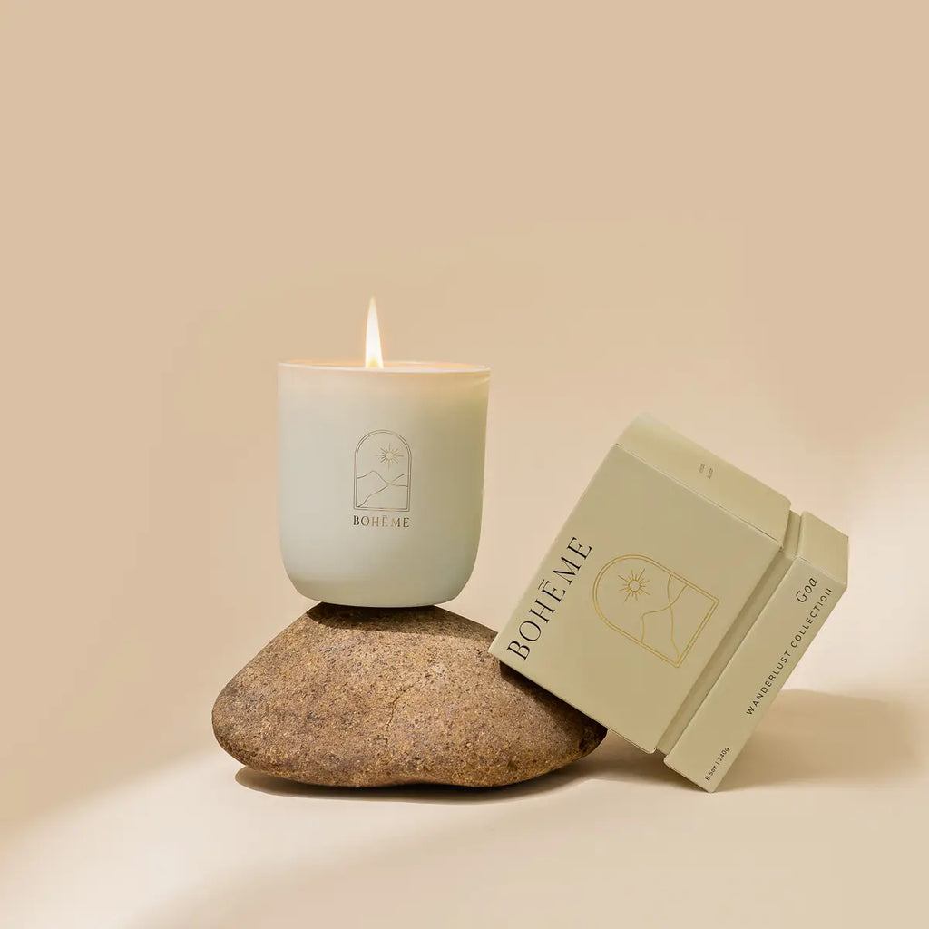 Goa Candle, capturing the tropical essence of Goa with its refreshing fragrance.