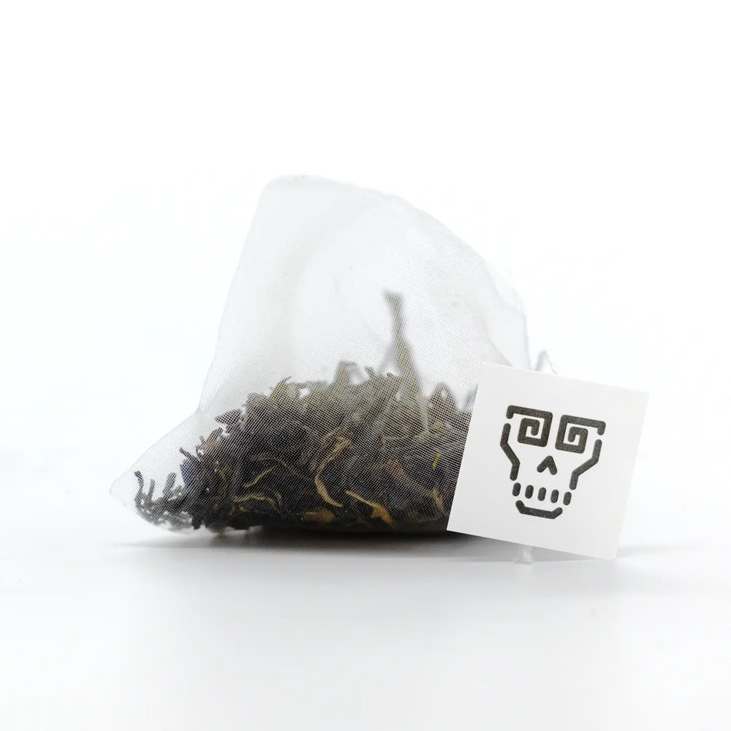 Golden Monkey Black Tea, a hand-processed blend from Fujian Province with notes of walnut and a light cocoa finish.