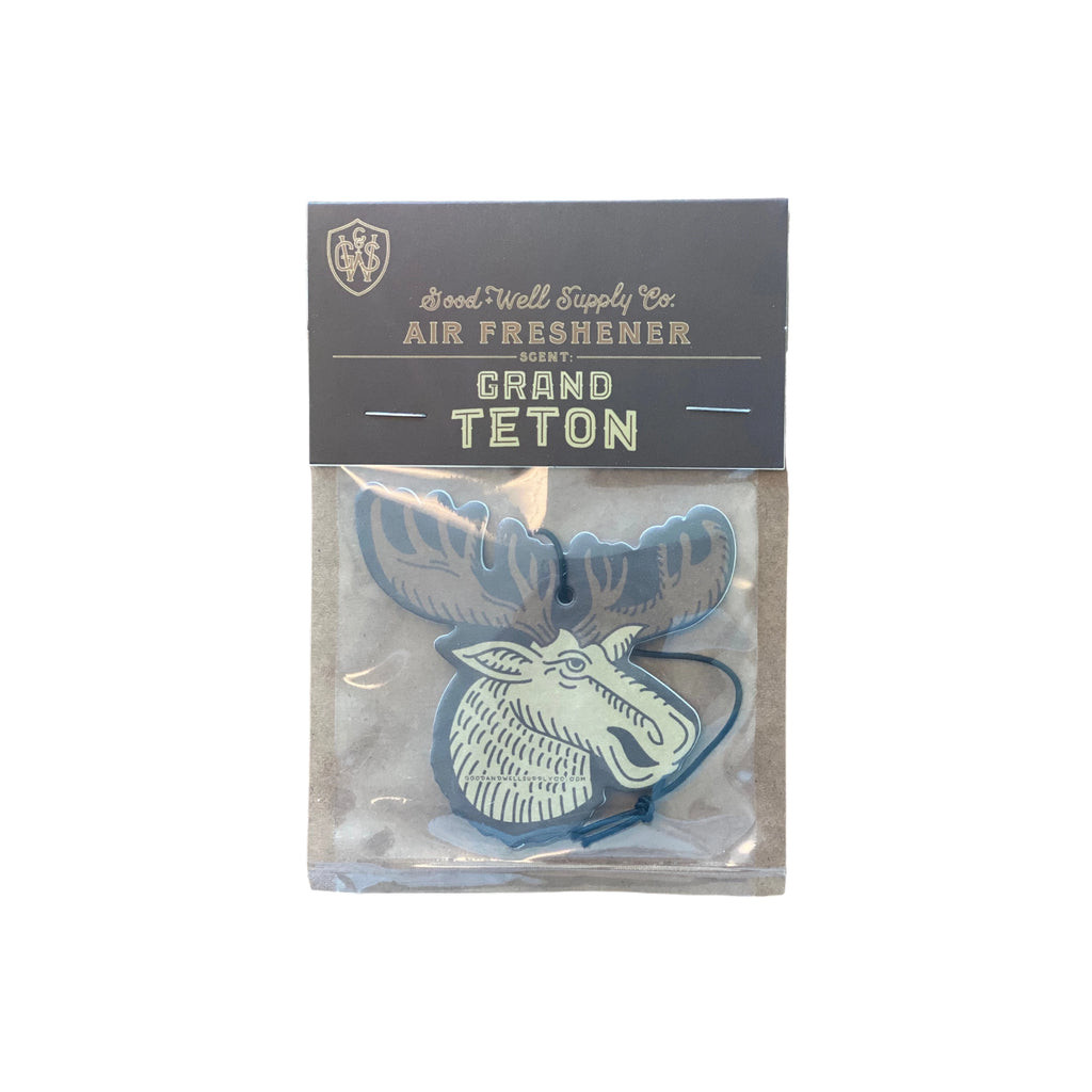 The Grand Teton Air Freshener with a refreshing mountain scent.
