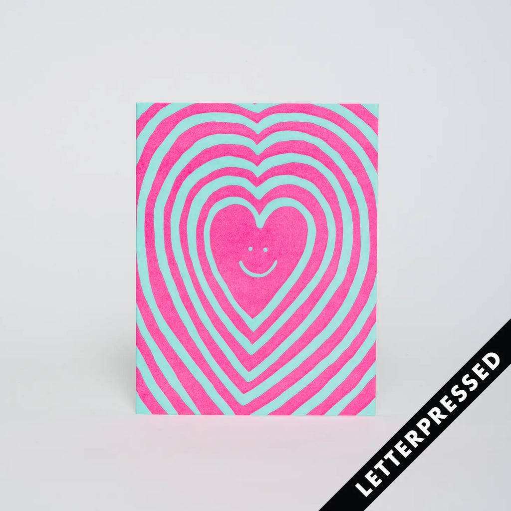 Image of the 'Happy Heart Card', showcasing its charming heart design and the warm, joyful message.