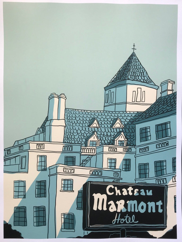 Chateau Marmont Hotel Print - A timeless piece capturing Hollywood glamour, perfect for adding sophistication to your space.