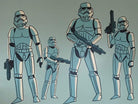 Stormtrooper Print - A bold representation of the iconic Stormtrooper helmet, capturing the essence of the Galactic Empire.