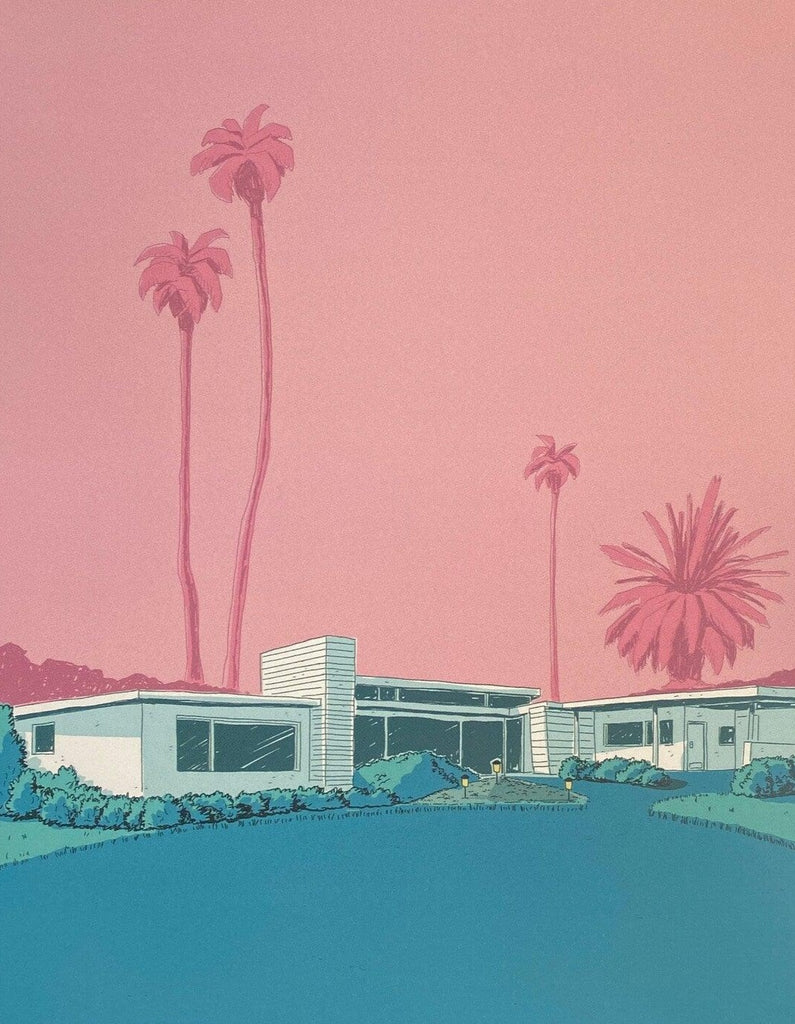 Frank Sinatra's House Print - A tribute to Palm Springs' mid-century charm, featuring the legendary crooner's iconic residence.