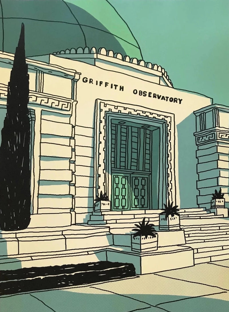Griffith Observatory Print - A celestial masterpiece, bringing the beauty of the stars and iconic architecture into your home.
