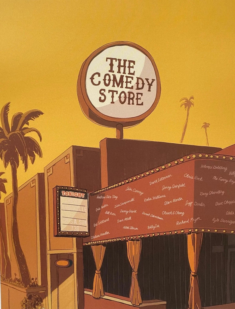 The Comedy Store Print - A tribute to the legendary comedy venue, capturing the essence of laughter and entertainment.