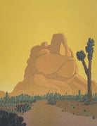 Joshua Tree Rock Print - Nature-inspired wall art showcasing the enduring beauty of the desert landscape.