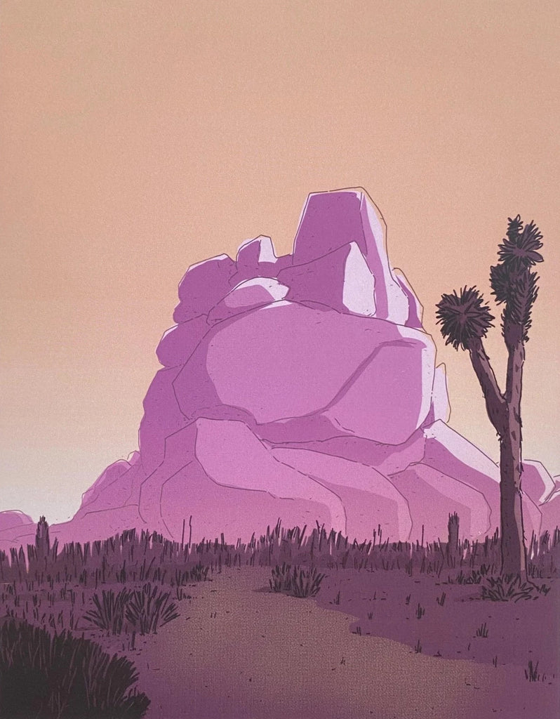 Joshua Tree Rock Print - Nature-inspired wall art showcasing the enduring beauty of the desert landscape.