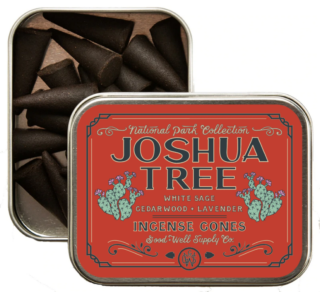 Handcrafted incense sticks with a distinctive blend of desert breeze and rugged earthy scents, reminiscent of Joshua Tree National Park.