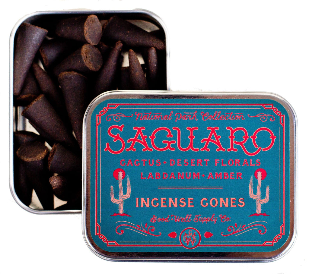 Saguaro Incense sticks handcrafted to release a unique blend of earthy, citrus, and floral notes reminiscent of the Saguaro National Park.