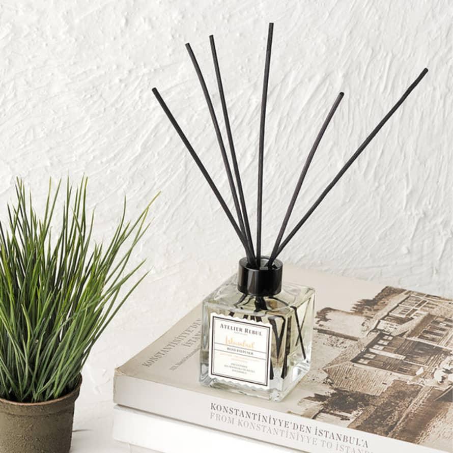 stanbul Reed Diffuser 120ml with elegant bottle and natural reeds, diffusing the captivating scents of the vibrant city.