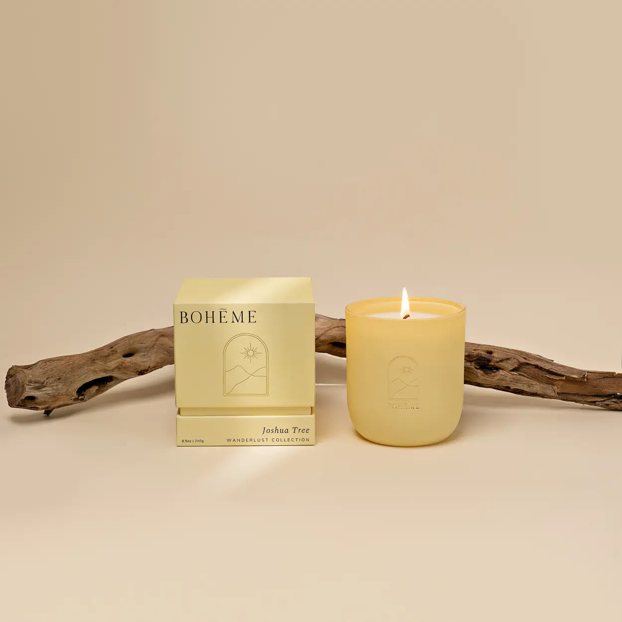 Joshua Tree Candle, capturing the essence of the desert oasis with its alluring fragrance.