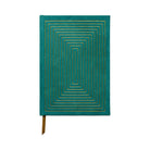 Image of the 'Lineal Cuboids Journal', showcasing a geometrically pleasing cuboid pattern cover design.