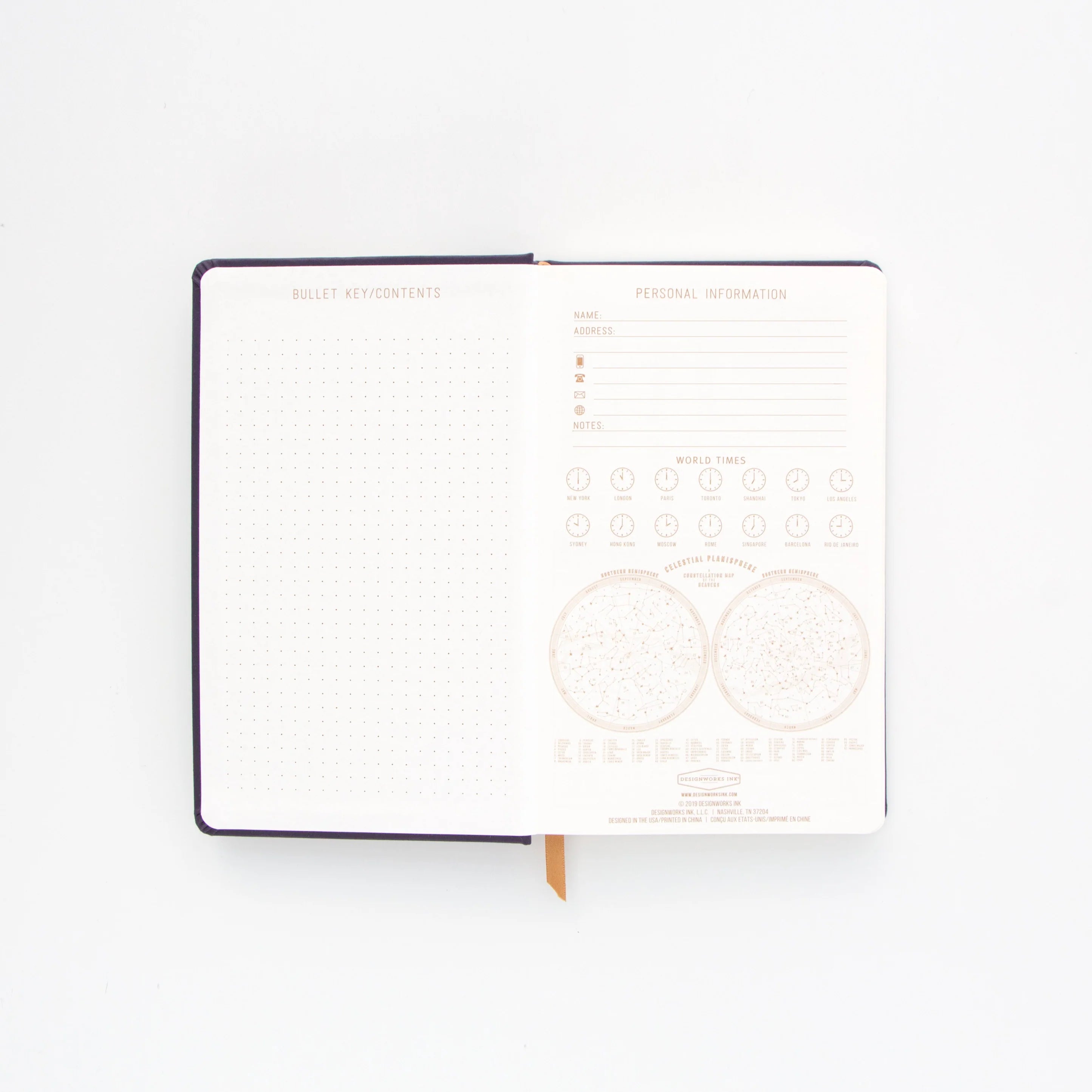 Image of the 'Moon Phases Journal', showcasing a mesmerizing lunar-themed cover design.