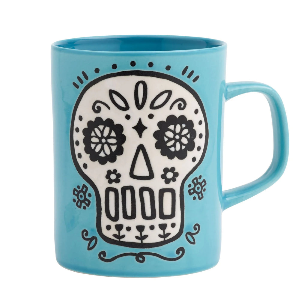 Cool and unique skull-themed coffee mug.