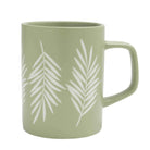High-quality mug with a beautiful palm leaf design.