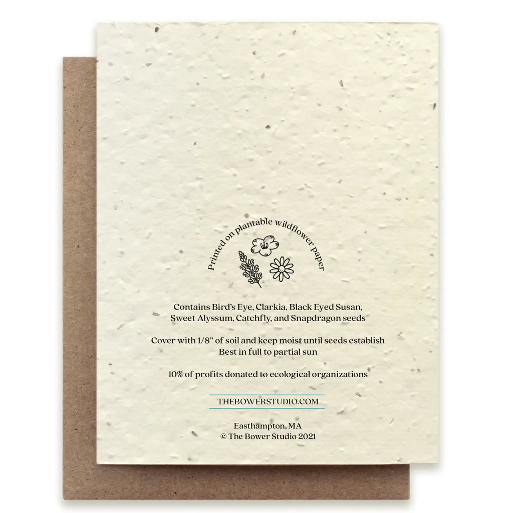 wildflower seeds cards Mushroom Plantable Wildflower Seed Card – FORMA LA