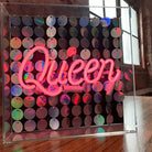 FORMA's Neon Queen Light, a radiant sign adorned with sequins, adding a touch of majesty and glamour to your decor.