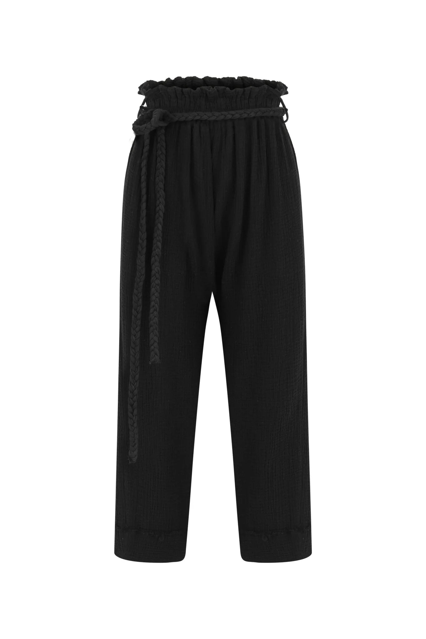 Paloma Paper Bag Pants - Chic and versatile high-waisted pants with a paper bag waist.