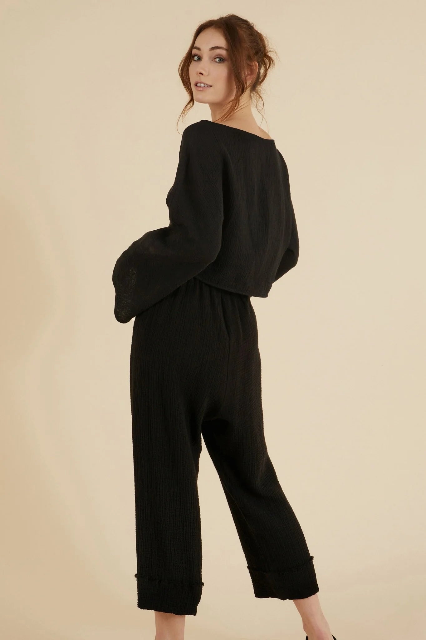 Paloma Paper Bag Pants - Chic and versatile high-waisted pants with a paper bag waist.