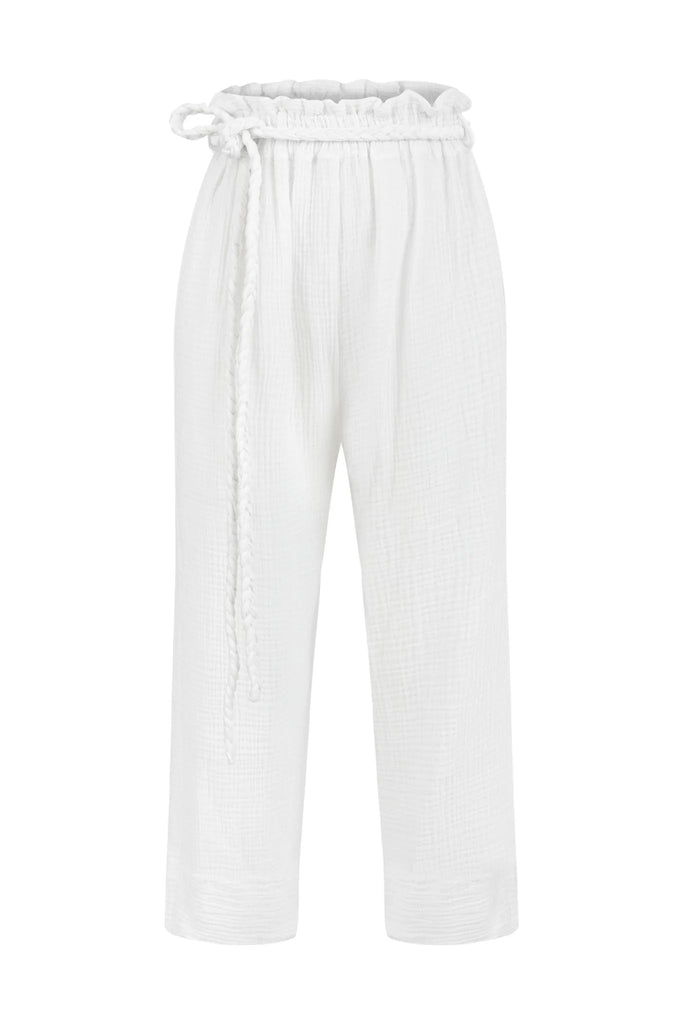 Paloma Paper Bag Pants - Chic and versatile high-waisted pants with a paper bag waist.