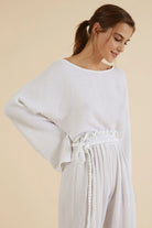 Paloma Paper Bag Pants - Chic and versatile high-waisted pants with a paper bag waist.