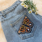 Large Free Spirit Butterfly Patch, showcasing a beautifully detailed butterfly design, representing transformation and unrestrained freedom.