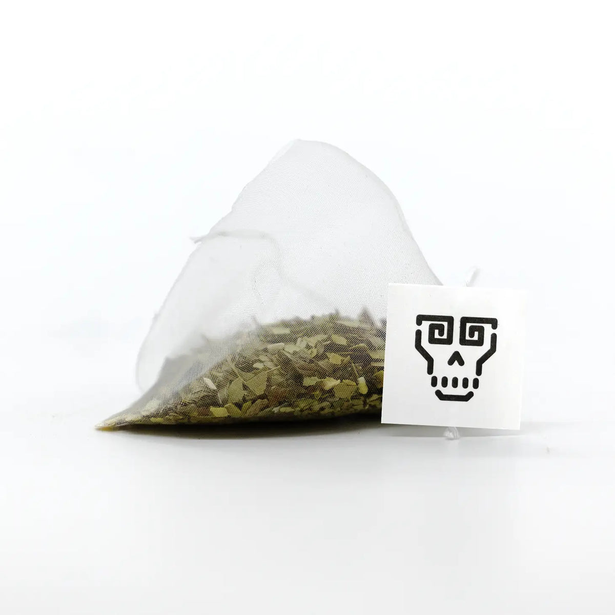 Botanical tea blend featuring fire-dried yerba mate and organic peppermint leaves for a soothing, energizing infusion.