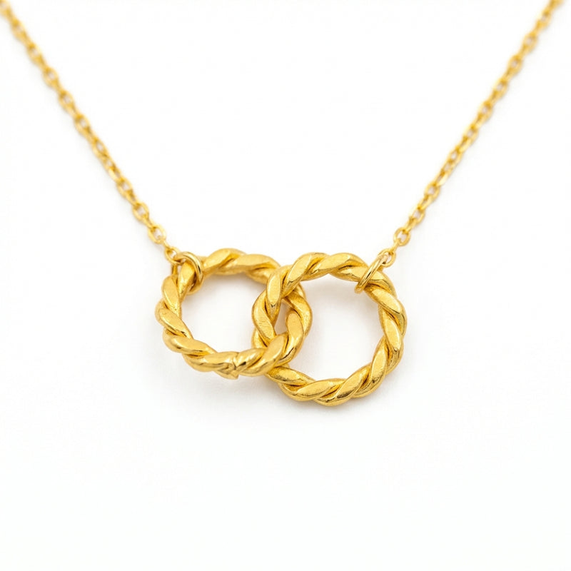 Elara Infinity Twist Necklace
