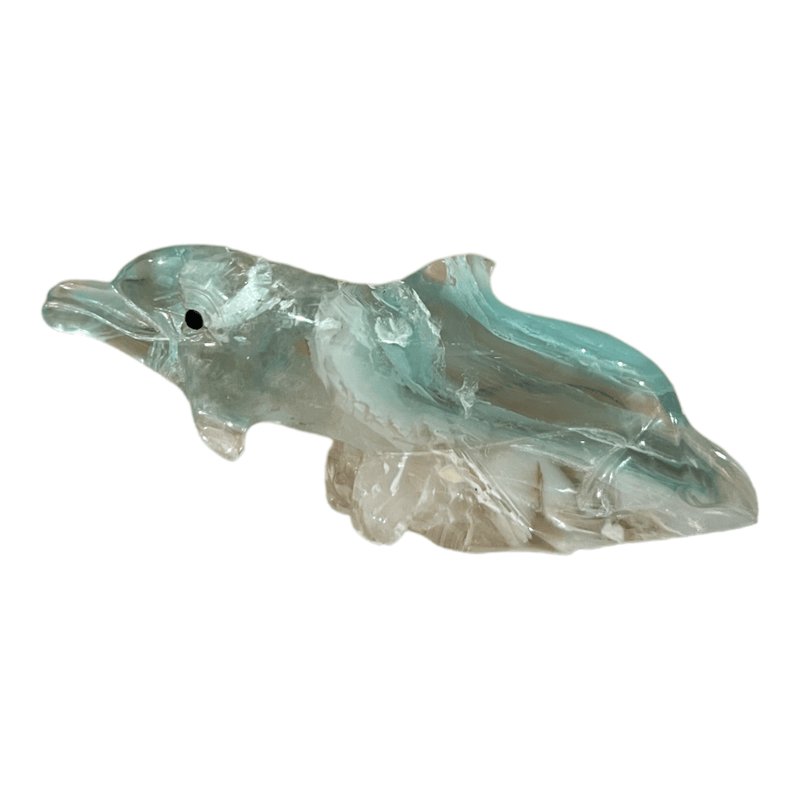 Fluorite Dolphin Figures