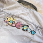 Large Galaxy Space Patch, featuring a detailed cosmic design with galaxies, stars, and nebulae, symbolizing endless exploration.