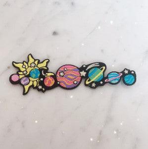 Large Galaxy Space Patch, featuring a detailed cosmic design with galaxies, stars, and nebulae, symbolizing endless exploration.